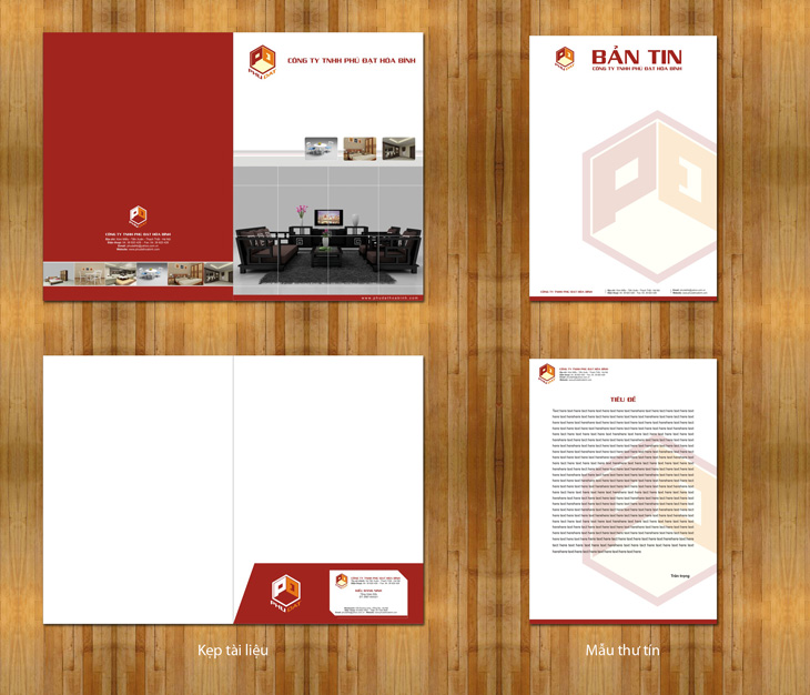 Phú Đạt Hoà Bình - Thiết kế nhận diện thương hiệu cho công ty nội thất