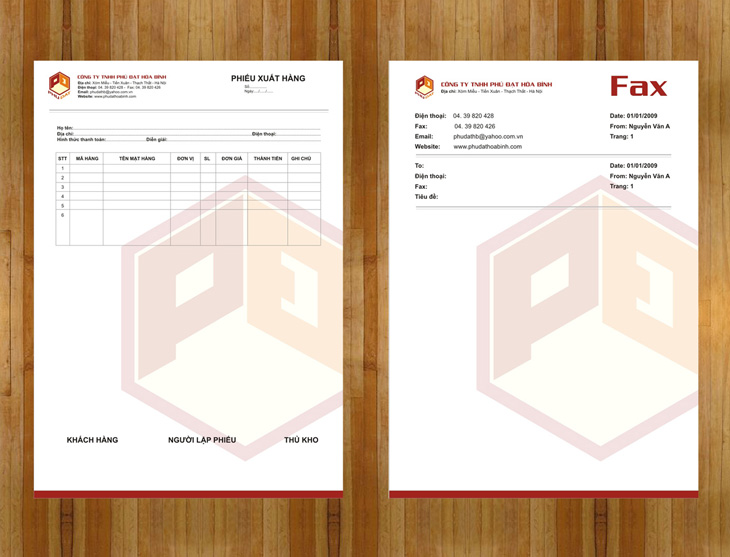 Phú Đạt Hoà Bình - Thiết kế nhận diện thương hiệu cho công ty nội thất