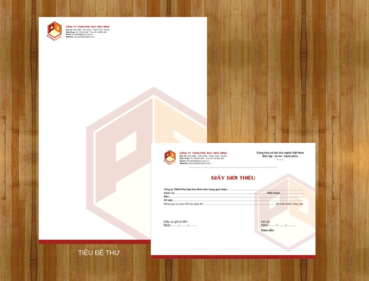Phú Đạt Hoà Bình - Thiết kế nhận diện thương hiệu cho công ty nội thất