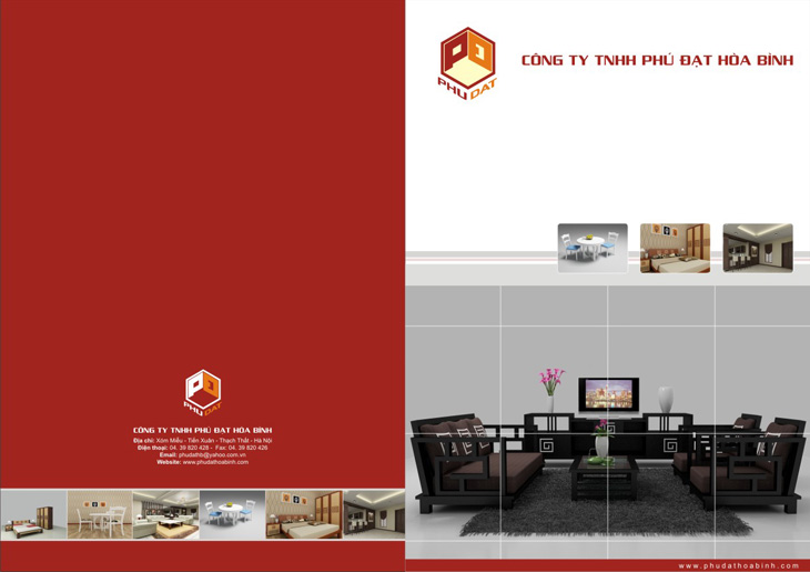 Phú Đạt Hoà Bình - Thiết kế nhận diện thương hiệu cho công ty nội thất