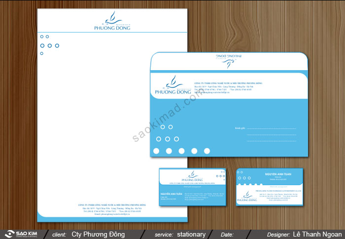 Phuong Dong watertech - Thiết kế nhận diện thương hiệu