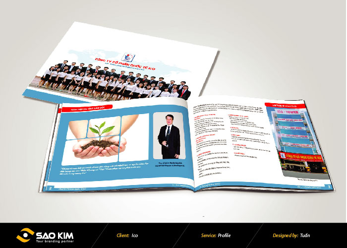 Profile ICO - Thiết kế profile Công Ty Cổ Phần Quốc Tế ICO