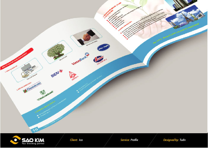 Profile ICO - Thiết kế profile Công Ty Cổ Phần Quốc Tế ICO