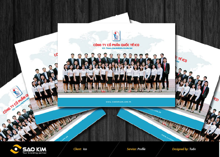 Profile ICO - Thiết kế profile Công Ty Cổ Phần Quốc Tế ICO