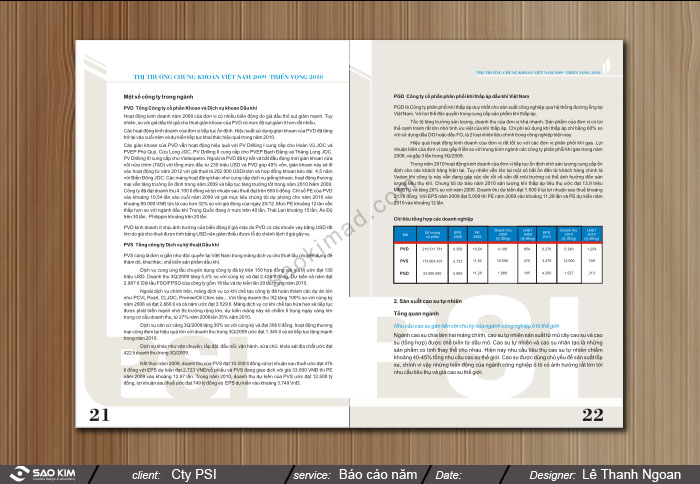 Chứng khoán PSI - Thiết kế hồ sơ năng lực cho Công ty chứng khoán Dầu khí