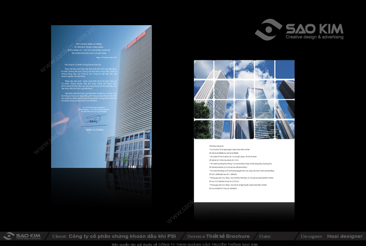 Chứng khoán PSI - Thiết kế hồ sơ năng lực cho Công ty chứng khoán Dầu khí