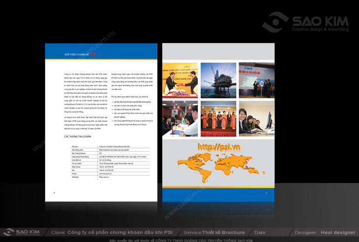 Chứng khoán PSI - Thiết kế hồ sơ năng lực cho Công ty chứng khoán Dầu khí