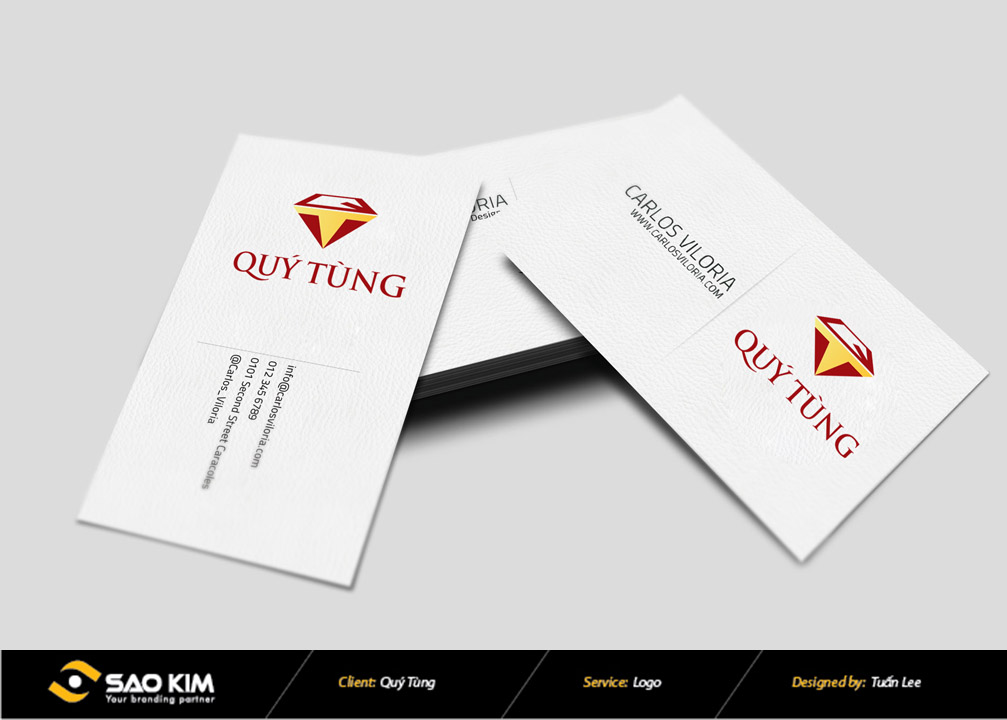 Quý Tùng - Thiết kế logo & Nhận diện thương hiệu Vàng Bạc Quý Tùng