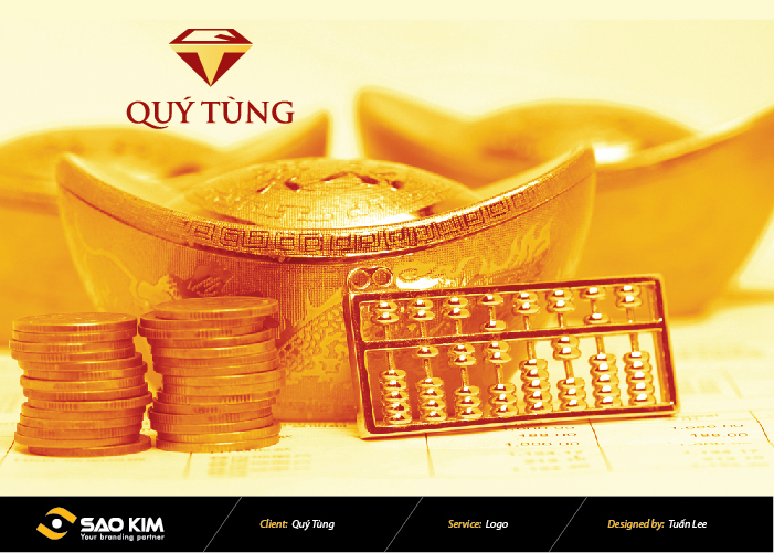 Quý Tùng - Thiết kế logo & Nhận diện thương hiệu Vàng Bạc Quý Tùng