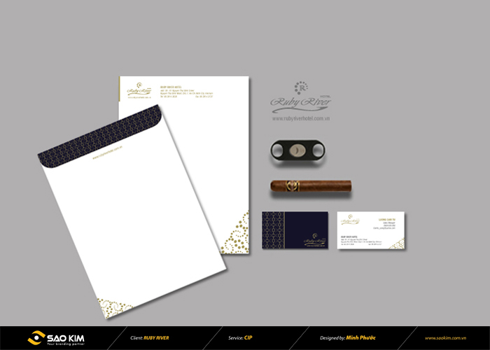 Ruby River Hotel - Thiết kế bộ nhận diện thương hiệu khách sạn Ruby River