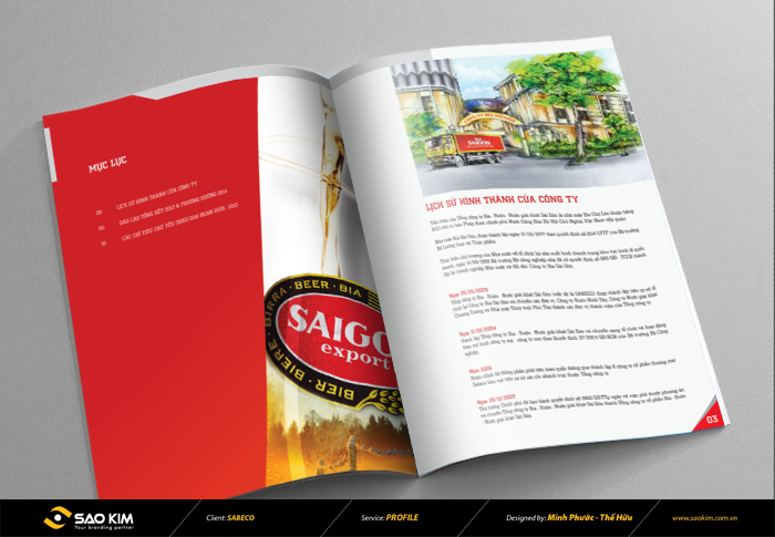 SABECO - Thiết kế báo cáo thường niên SABECO 2014