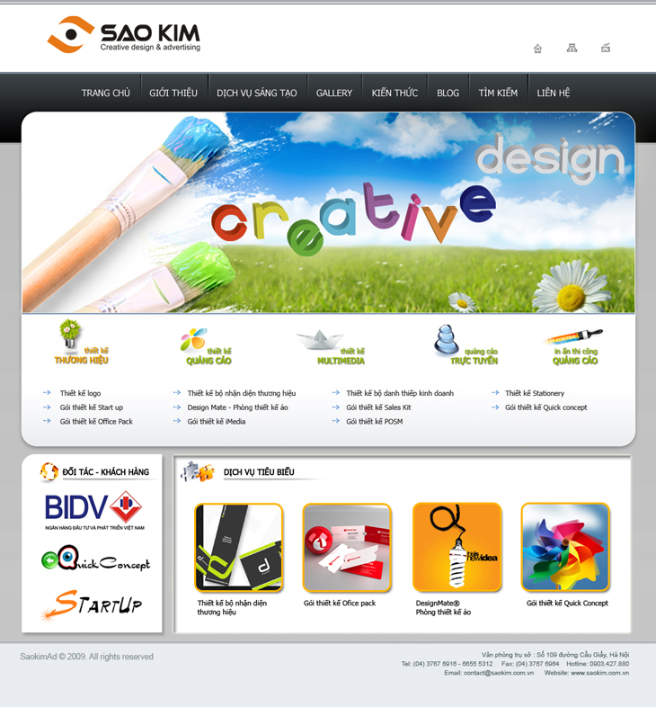 SAO KIM BRANDING - Hệ thống nhận diện thương hiệu Sao Kim Branding