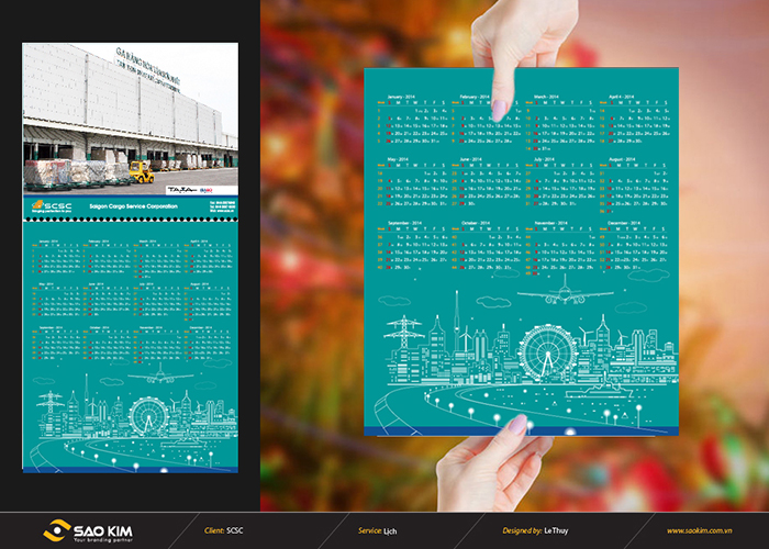 SCSC - Thiết kế lịch tết 204 SCSC