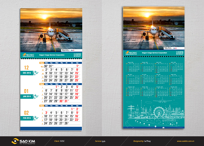 SCSC - Thiết kế lịch tết 204 SCSC