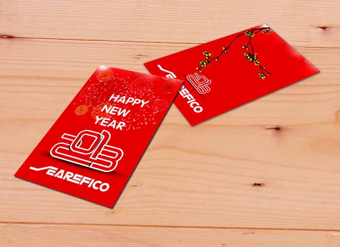 SEAREFICO - Thiết kế bộ thiệp mừng năm mới cho SEAREFICO