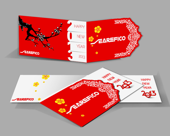 SEAREFICO - Thiết kế bộ thiệp mừng năm mới cho SEAREFICO