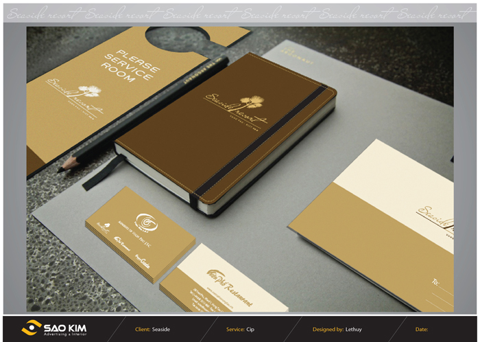 SEASIDE RESORT - Thiết kế nhận diện thương hiệu cho Resort 4* SEASIDE
