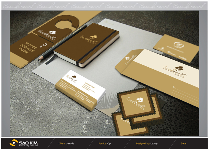 SEASIDE RESORT - Thiết kế nhận diện thương hiệu cho Resort 4* SEASIDE