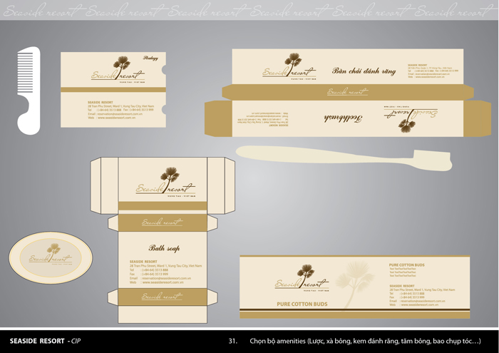 SEASIDE RESORT - Thiết kế nhận diện thương hiệu cho Resort 4* SEASIDE