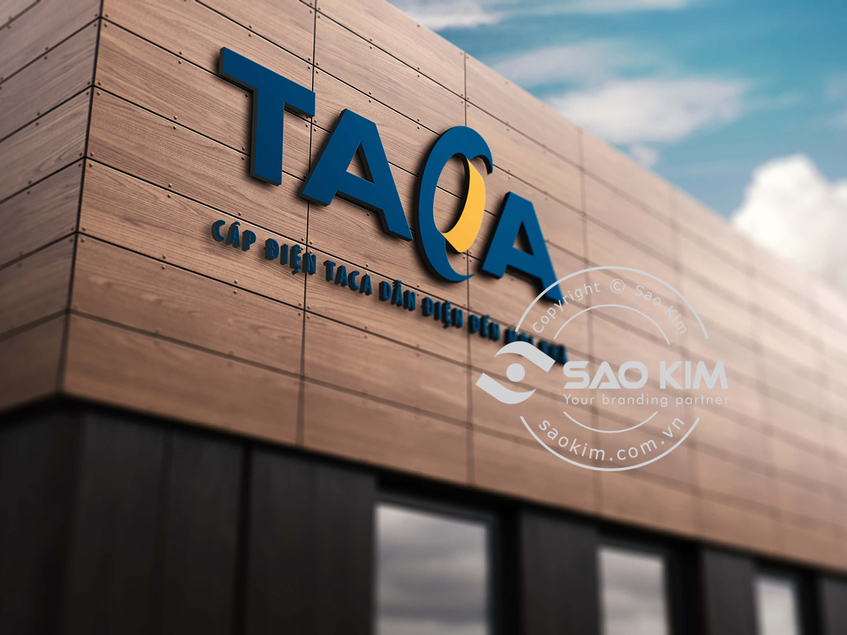 TACA - Thiết kế logo dây cáp điện Taca