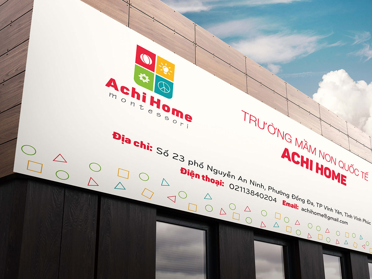 ACHI HOME - Xây dựng nhận diện thương hiệu trường mầm non Montestori