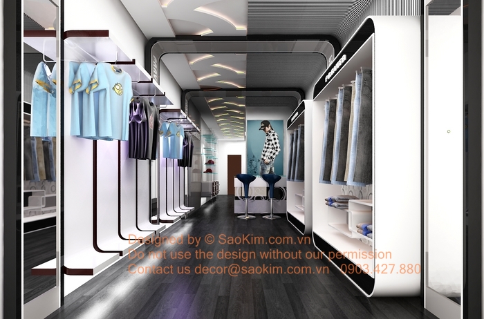 SHOWROOM THỜI TRANG HÀNG HIỆU - Thiết kế và thi công showroom Thời trang Hàng hiệu