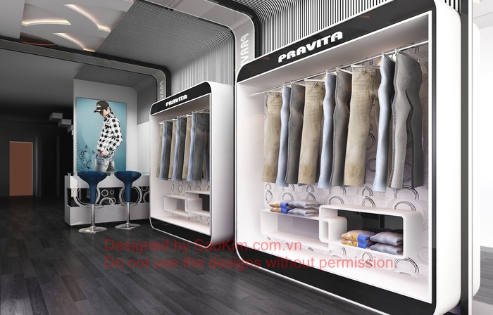 PRAVITA - Thiết kế showroom thời trang Pravita