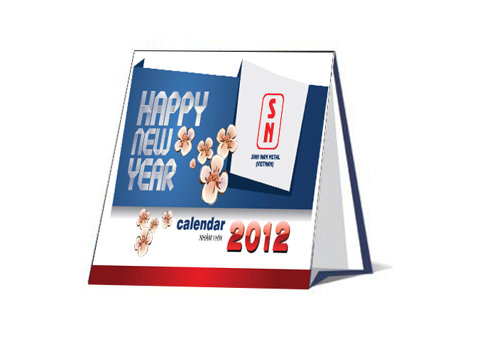 Sinh Nam Metal - Thiết kế lịch để bàn 2012 cho Công ty Sinh Nam Metal