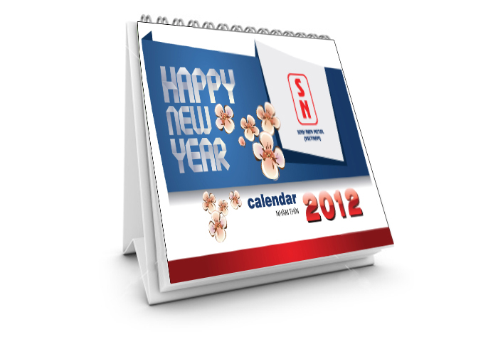 Sinh Nam Metal - Thiết kế lịch để bàn 2012 cho Công ty Sinh Nam Metal