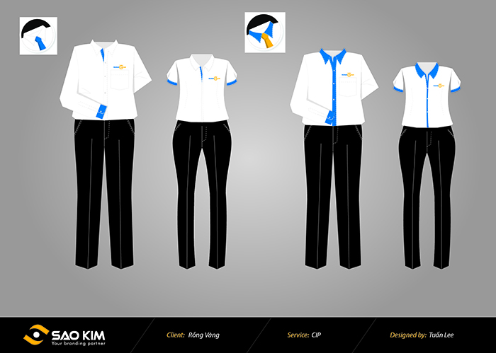 Taxi Rồng Vàng - Thiết kế logo nhận diện thương hiệu Taxi Rồng Vàng