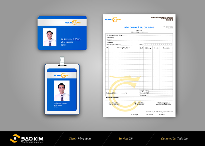 Taxi Rồng Vàng - Thiết kế logo nhận diện thương hiệu Taxi Rồng Vàng