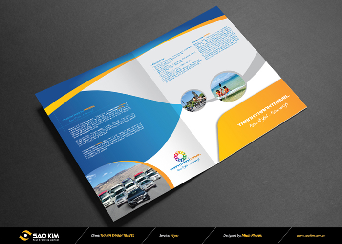 Thành Thành - Thiết kế brochure công ty dịch vụ du lịch Thành Thành