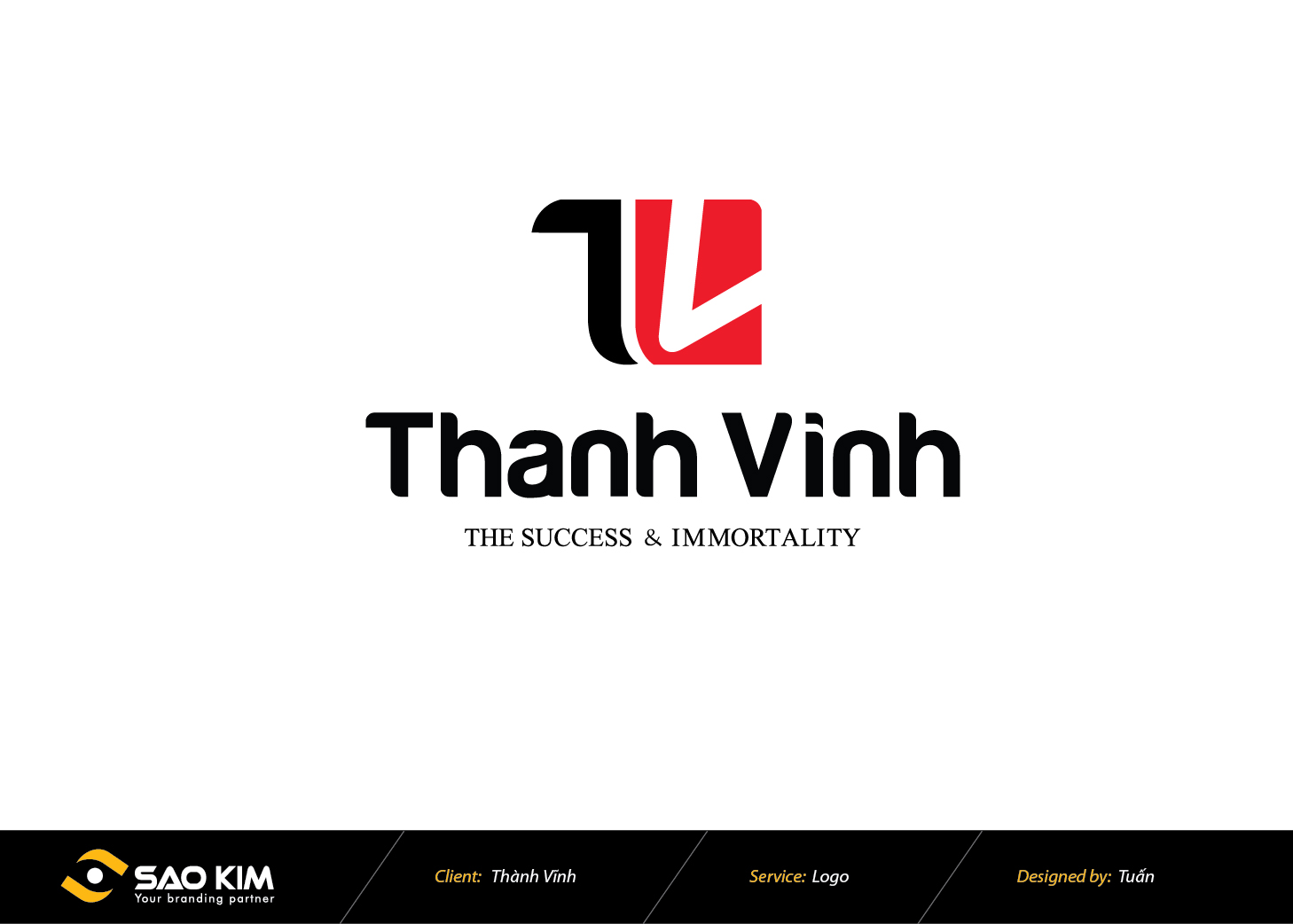 Thành Vĩnh - Thiết kế logo Công ty TNHH MTV TM & DV Thành Vĩnh