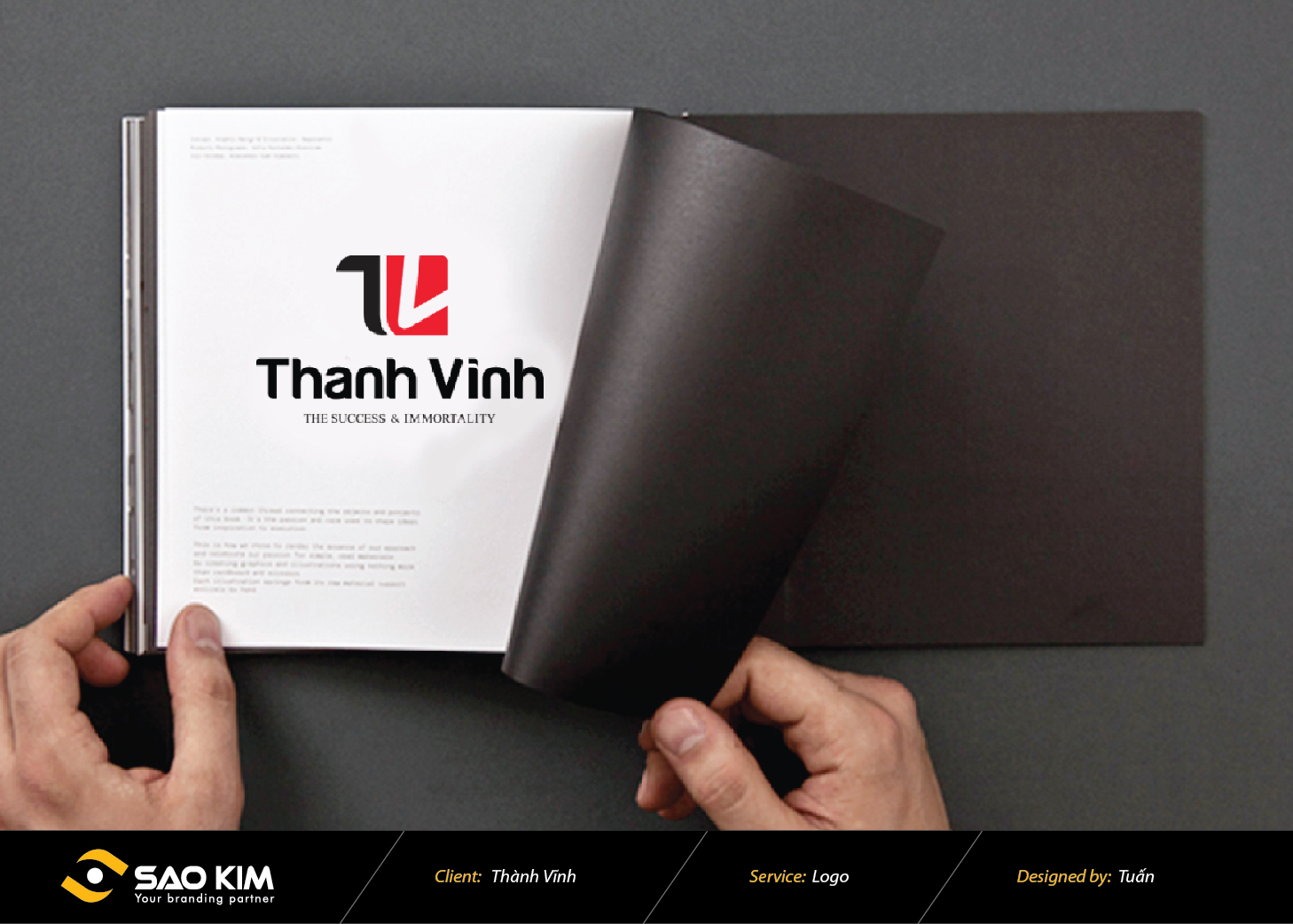 Thành Vĩnh - Thiết kế logo Công ty TNHH MTV TM & DV Thành Vĩnh