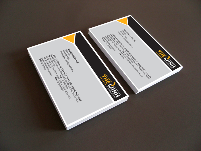 THẾ VINH CONSTUCTION - Thiết kế nhận diện thương hiệu Công ty Tư vấn Đầu Tư & Xây dựng Thế Vinh