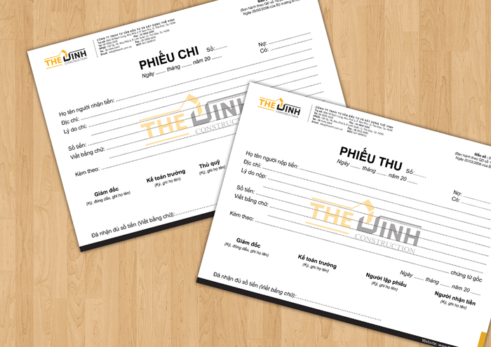 THẾ VINH CONSTUCTION - Thiết kế nhận diện thương hiệu Công ty Tư vấn Đầu Tư & Xây dựng Thế Vinh