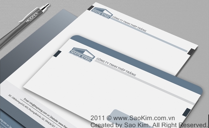 WHITE STEEL - Thiết kế nhận diện thương hiệu Công ty Thép Trắng