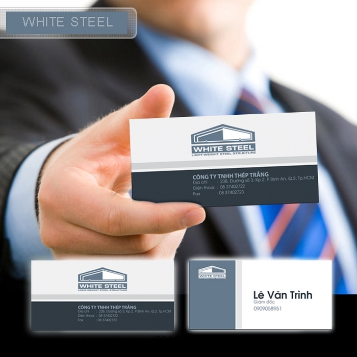 WHITE STEEL - Thiết kế nhận diện thương hiệu Công ty Thép Trắng