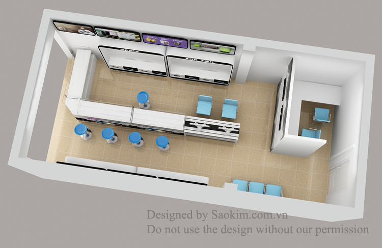 THIẾT KẾ SHOWROOM T&H -