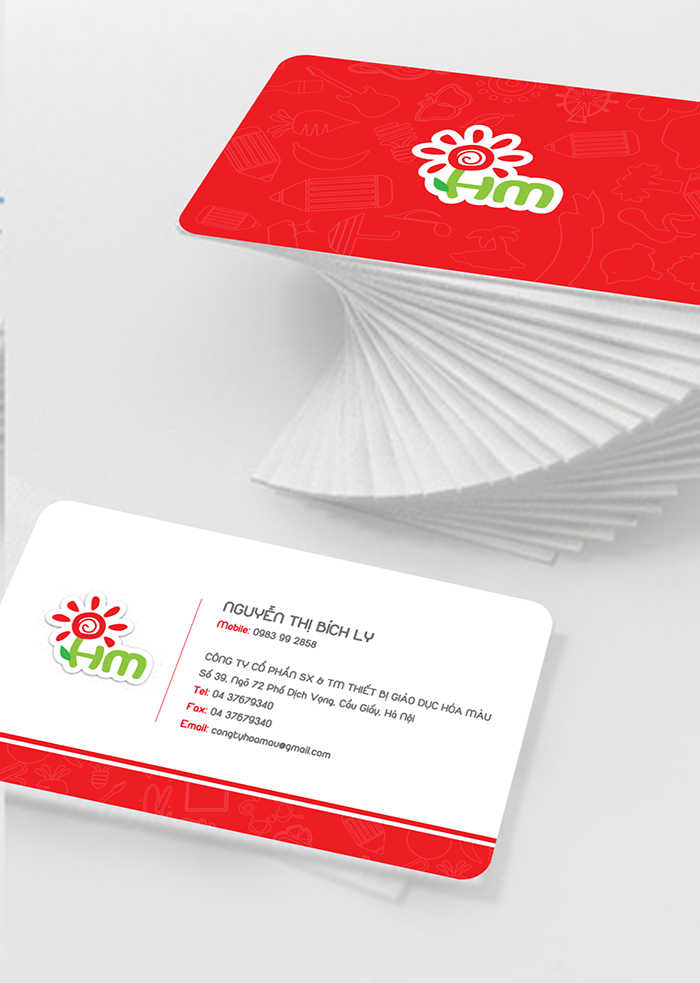 Thiết bị giáo dục Hóa Mầu - Thiết kế logo, nhận diện thương hiệu thiết bị giáo dục Hóa Mầu