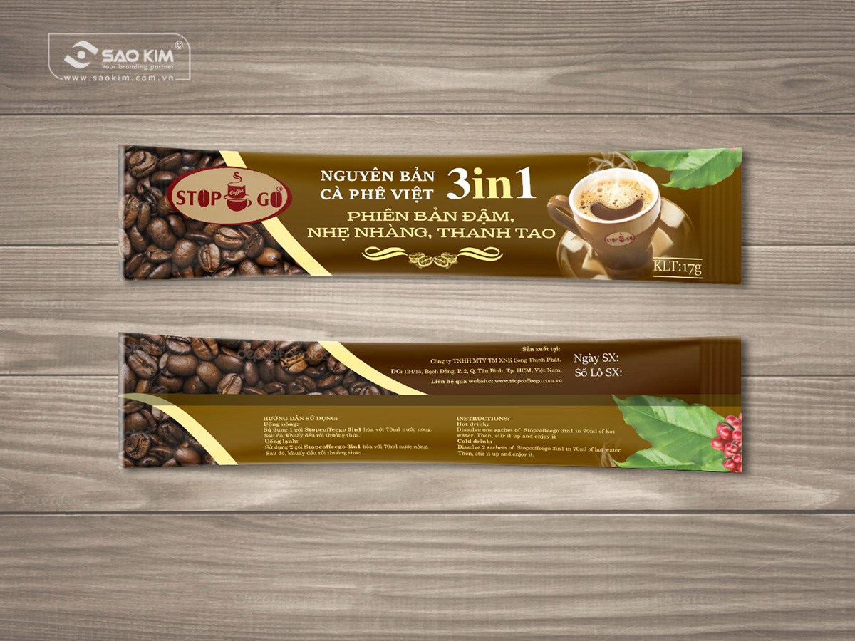 STOP COFFEE GO - Thiết kế bao bì sản phẩm cà phê cao cấp STOP COFFEE GO