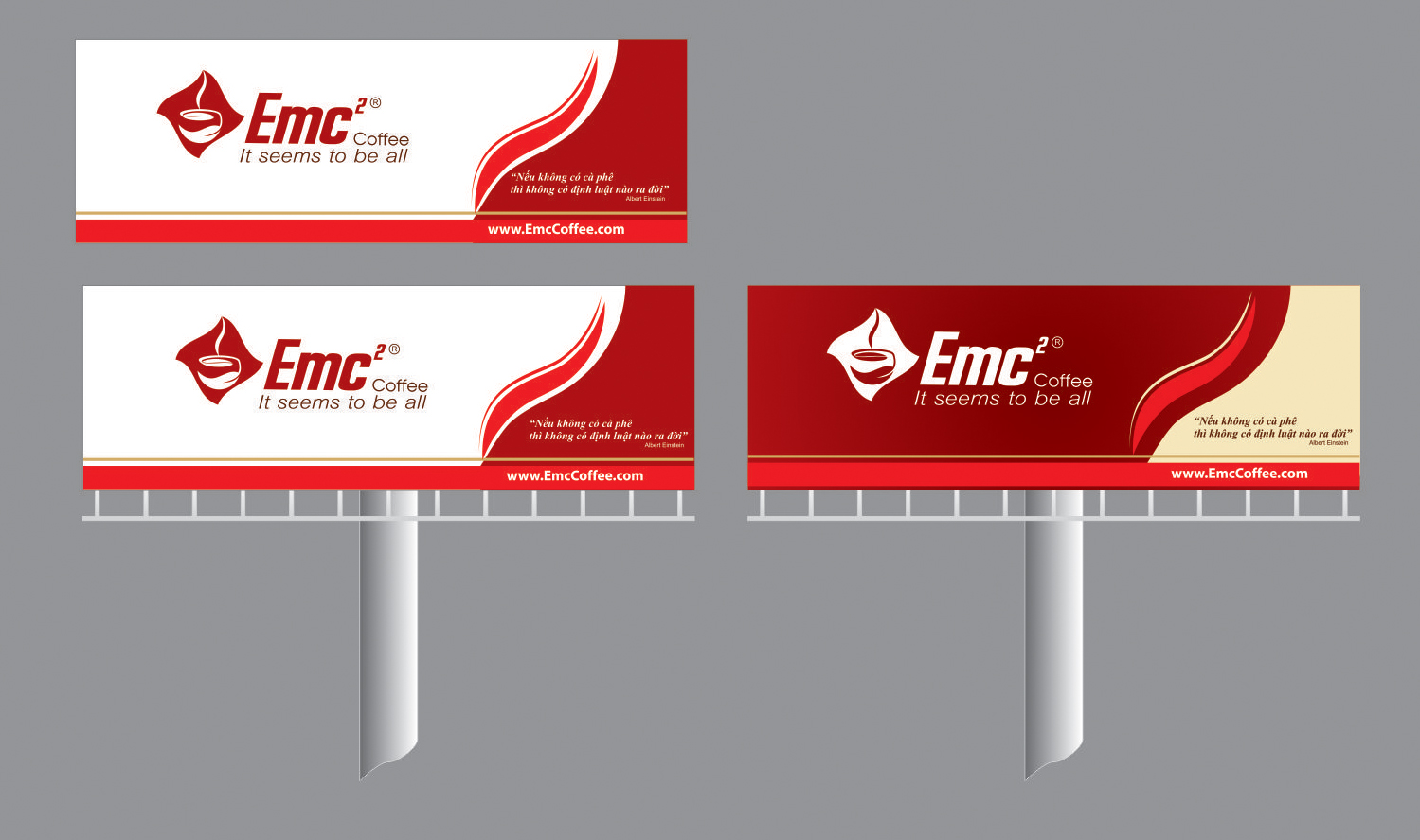 EMC2 COFFEE - Thiết kế nhận diện thương hiệu EMC2 COFFEE