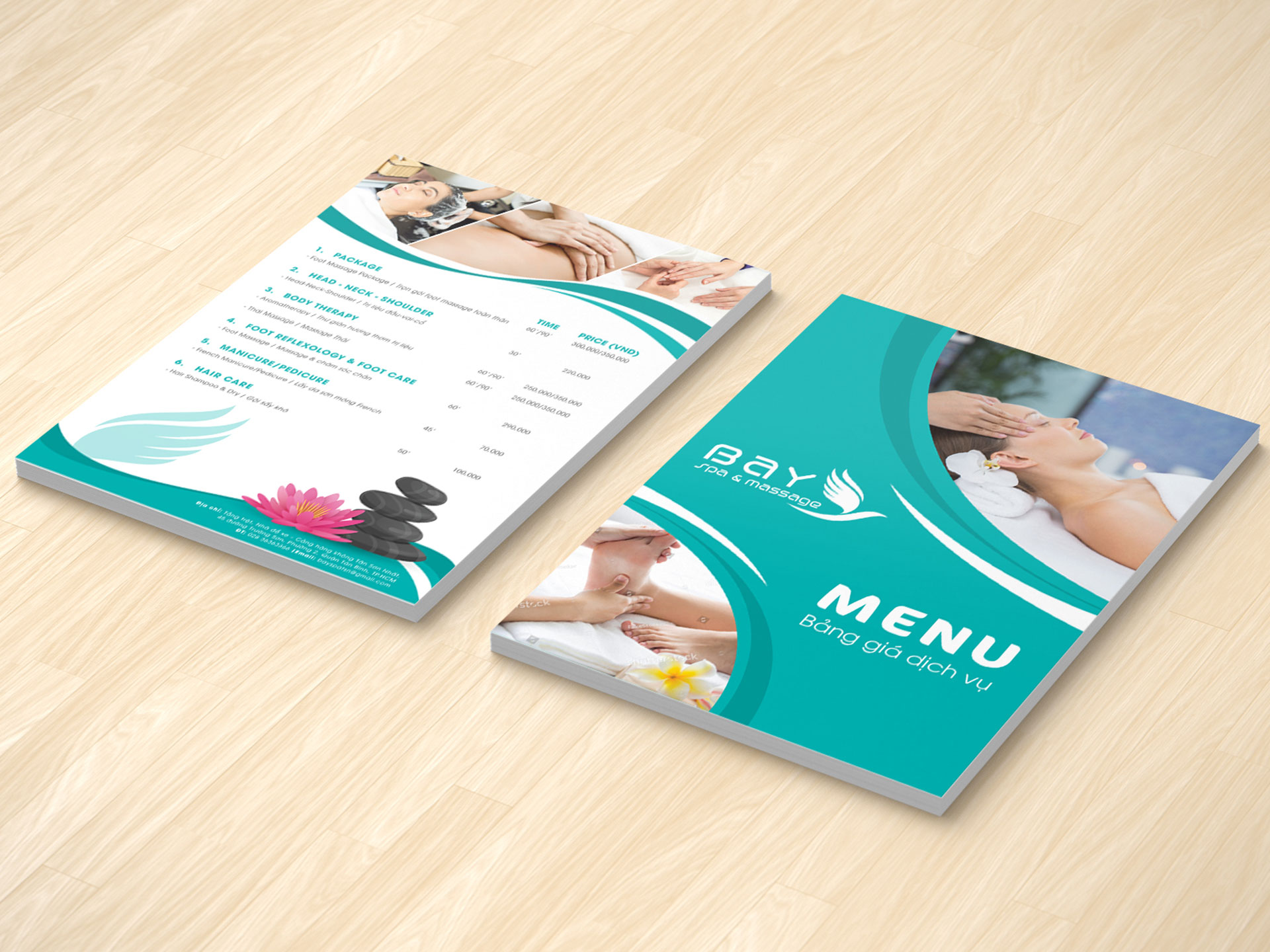 BAY SPA - Thiết kế logo và bộ nhận diện thương hiệu Bay Spa