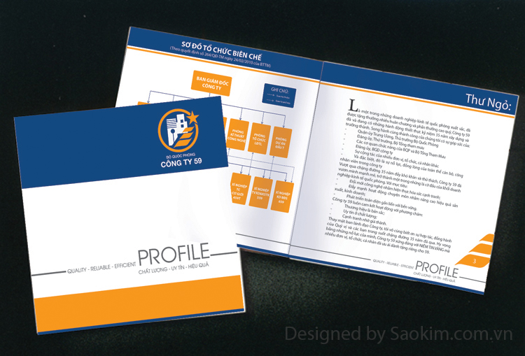 Công ty 59 - Thiết kế hồ sơ năng lực Công ty xây dựng 59