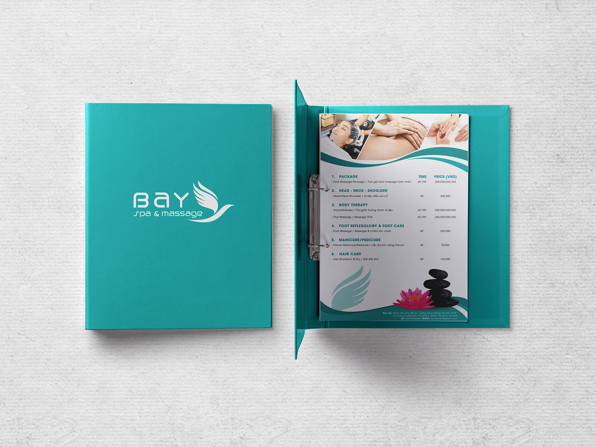BAY SPA - Thiết kế logo và bộ nhận diện thương hiệu Bay Spa