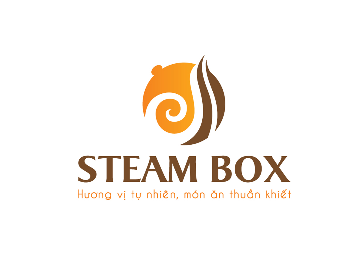 STEAM BOX - Thiết kế logo và nhận diện thương hiệu nhà hàng đồ hấp Steam Box