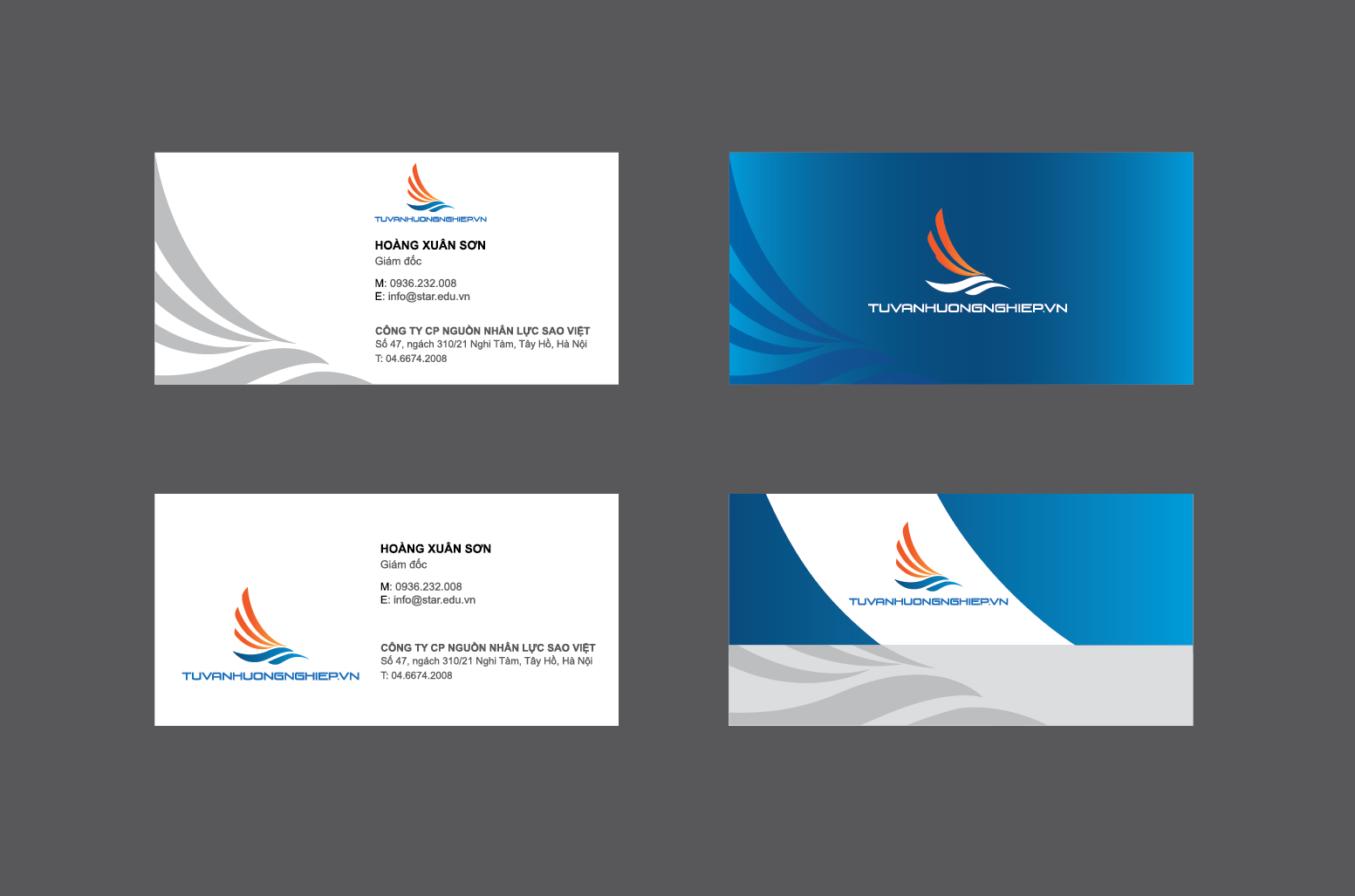 Tư vấn hướng nghiệp - Thiết kế logo nhận diện thương hiệu Tư Vấn Hướng Nghiệp