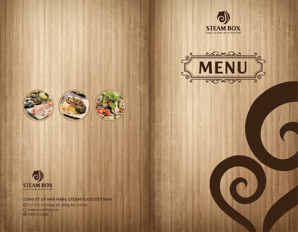 STEAM BOX - Thiết kế logo và nhận diện thương hiệu nhà hàng đồ hấp Steam Box