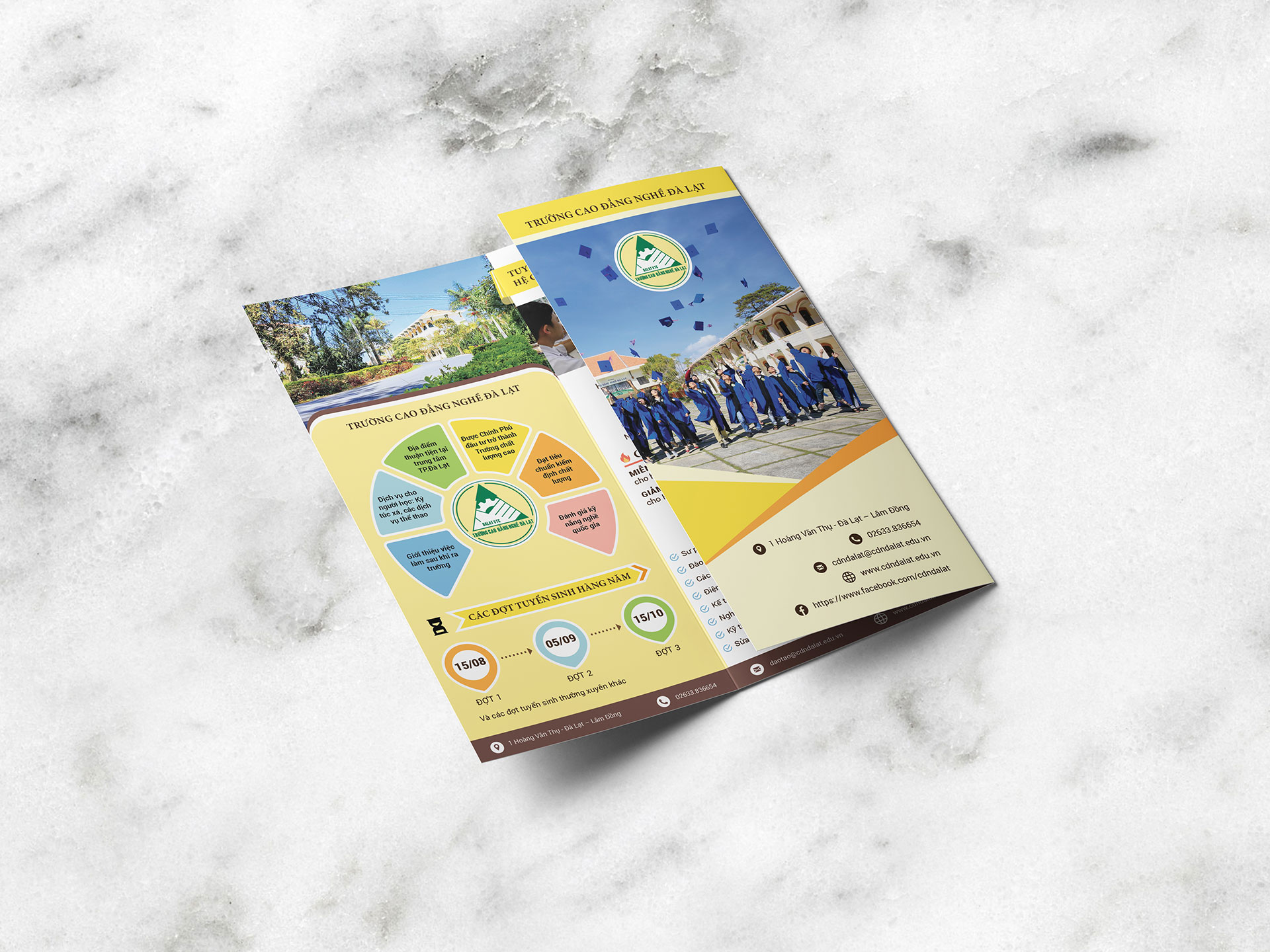 CAO ĐẲNG NGHỀ ĐÀ LẠT - Thiết kế tờ rơi cao đẳng nghề Đà Lạt
