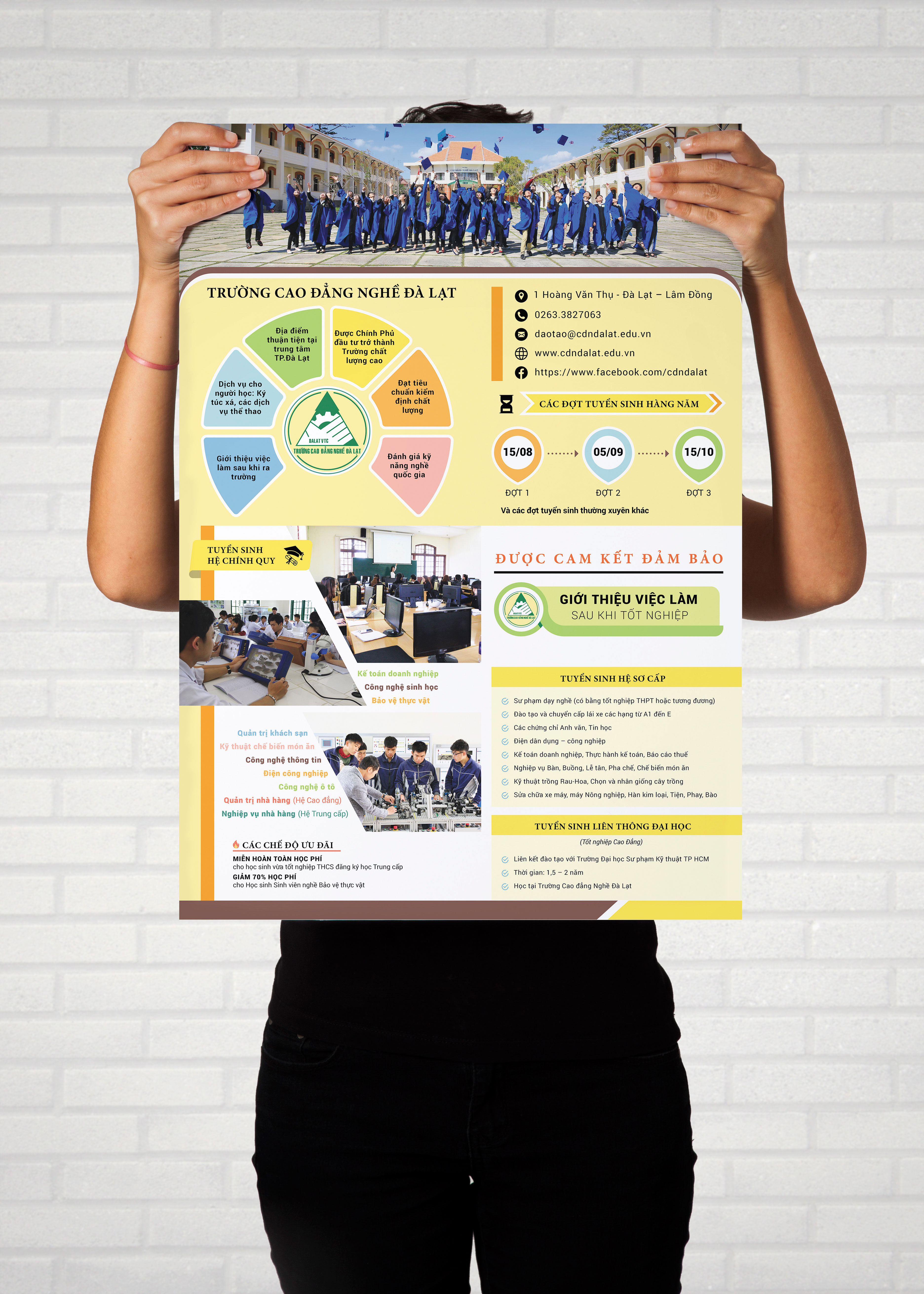 CAO ĐẲNG NGHỀ ĐÀ LẠT - Thiết kế tờ rơi cao đẳng nghề Đà Lạt